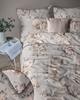 Cotton Percale Bedding 160X200Cm With Piping + Luxury Pouch