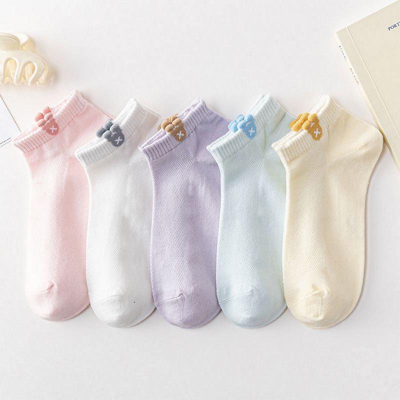 Women's Low-Cut Breathable Boat Socks - Korean Style, Spring/Summer, Deodorant, Short and Thin