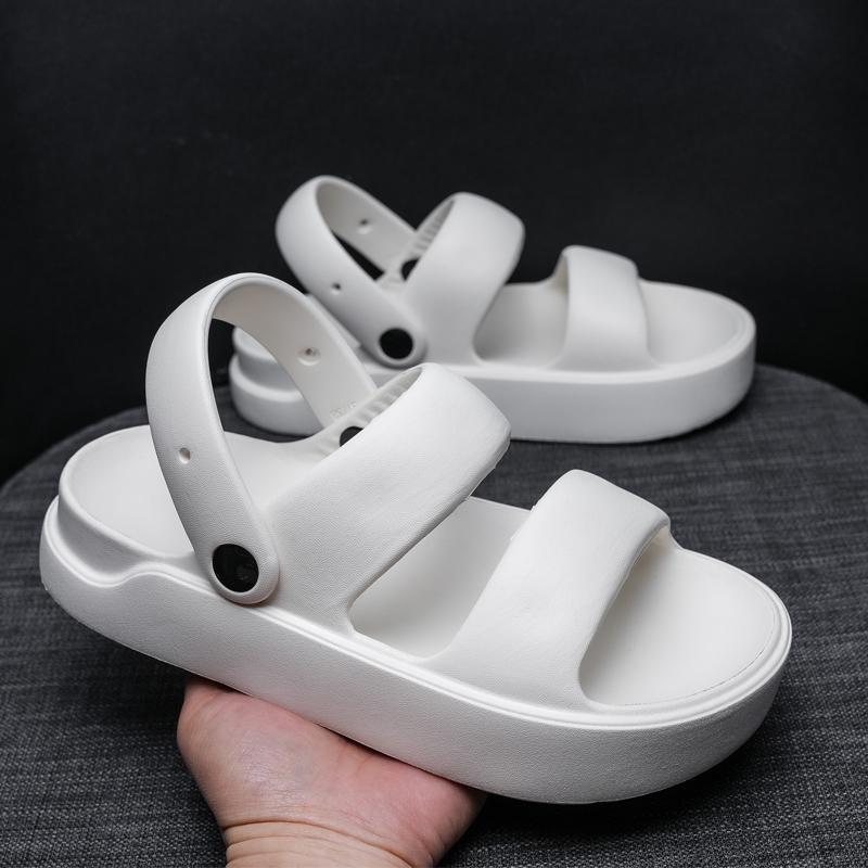 Fashion Summer Women Sandals Couple Home Slippers Non Slip Breathability Thick Sole Home Womens Shoes Outdoor Soft Sole Sandals