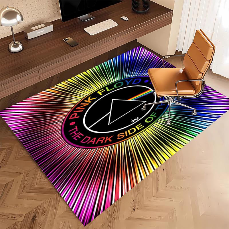 Rock Band P-Pink F-Floyd Print Area Rug - Soft,Washable Non-Slip Indoor Mat,Living Room,Home Office Decorative Rug