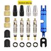 Bike Valve Core Set & Wrench Converter for Mountain and Road Repairs
