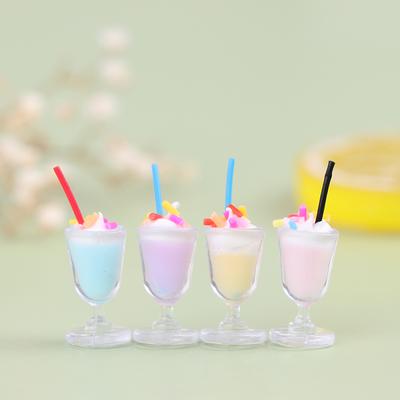 4 Teile/los Puppenhaus Miniatur Mini Trinken Eis Tasse Modell Pretend Spielen Spielzeug
