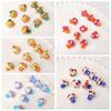 Cartoon Mushroom Glass Loose Beads Handmade Craft Jewelry Making Material  DIY Accessories