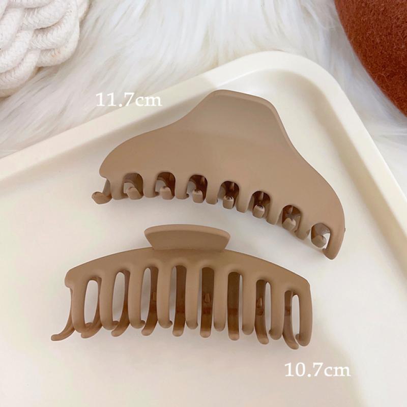 

10 шт., новые женские модные зажимы для волос, кофейный, черный, акриловый, большой коготь для волос, корейский для девочек, зажим в виде акулы, головные уборы, заколка, аксессуары для волос