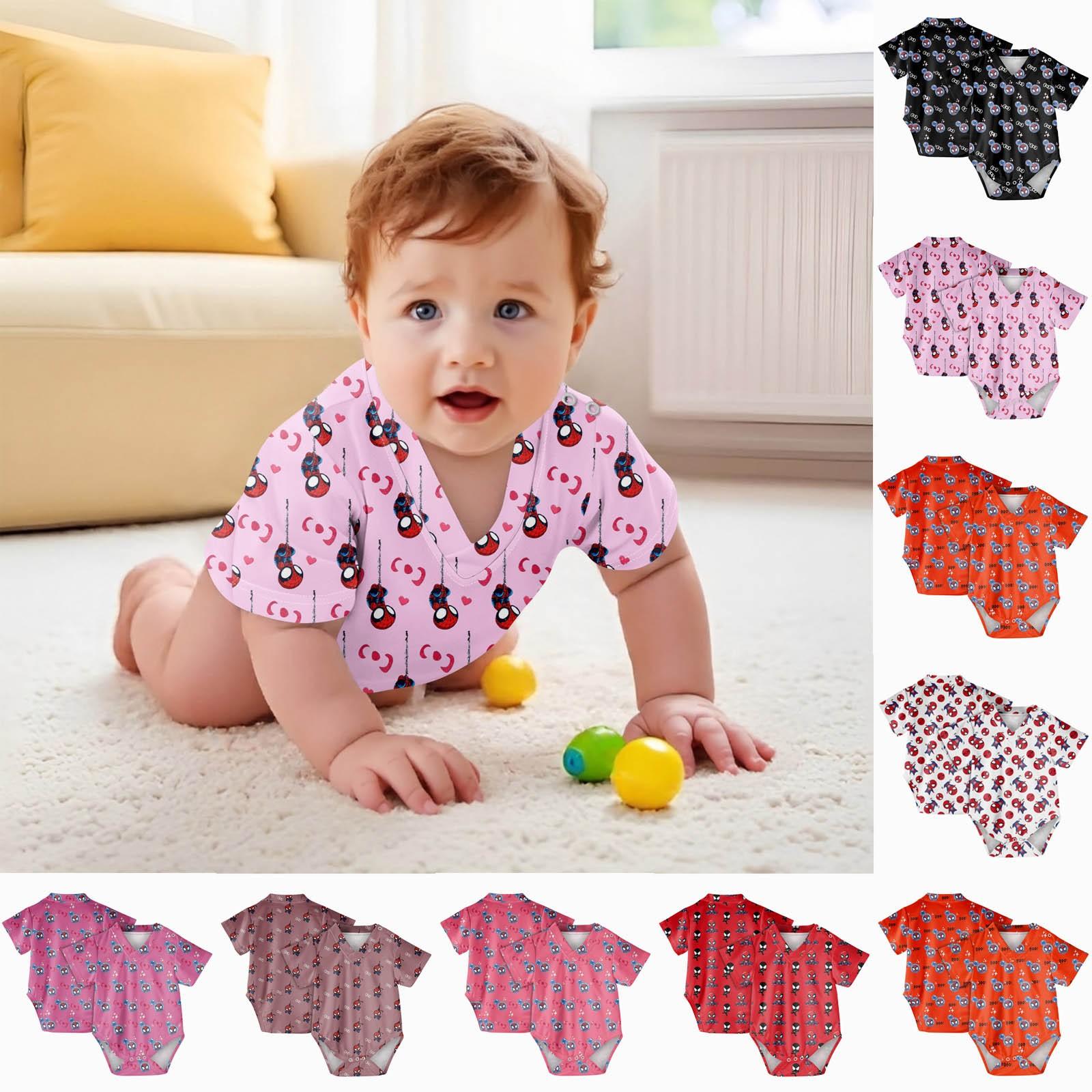 

Printed Baby Jumpsuit - Lightweight One-Piece Clothing For Newborns 9 кавун червоний колір