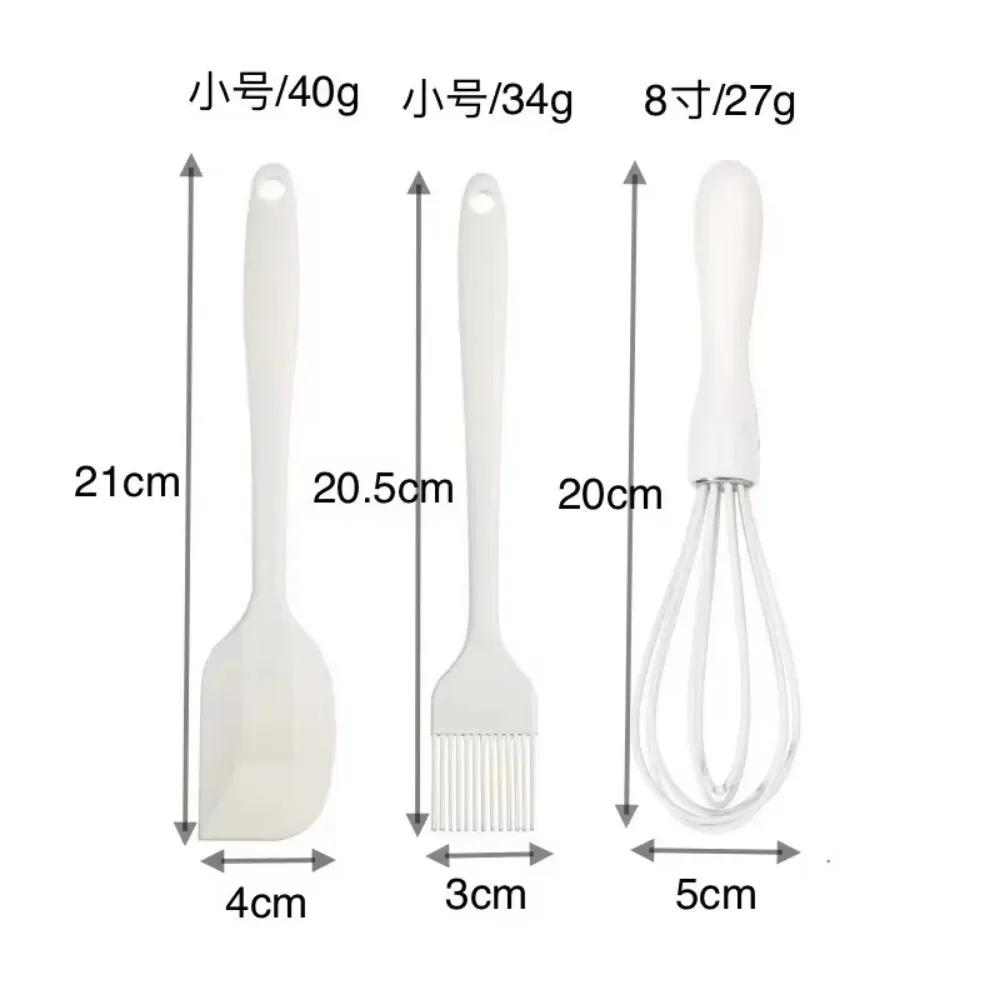 Silicone Baking Set Food Grade Non Stick Heat Resistant Spatulas Egg Whisk Barbecue Oil Brush Kitchen Items Cake Tools Bakeware