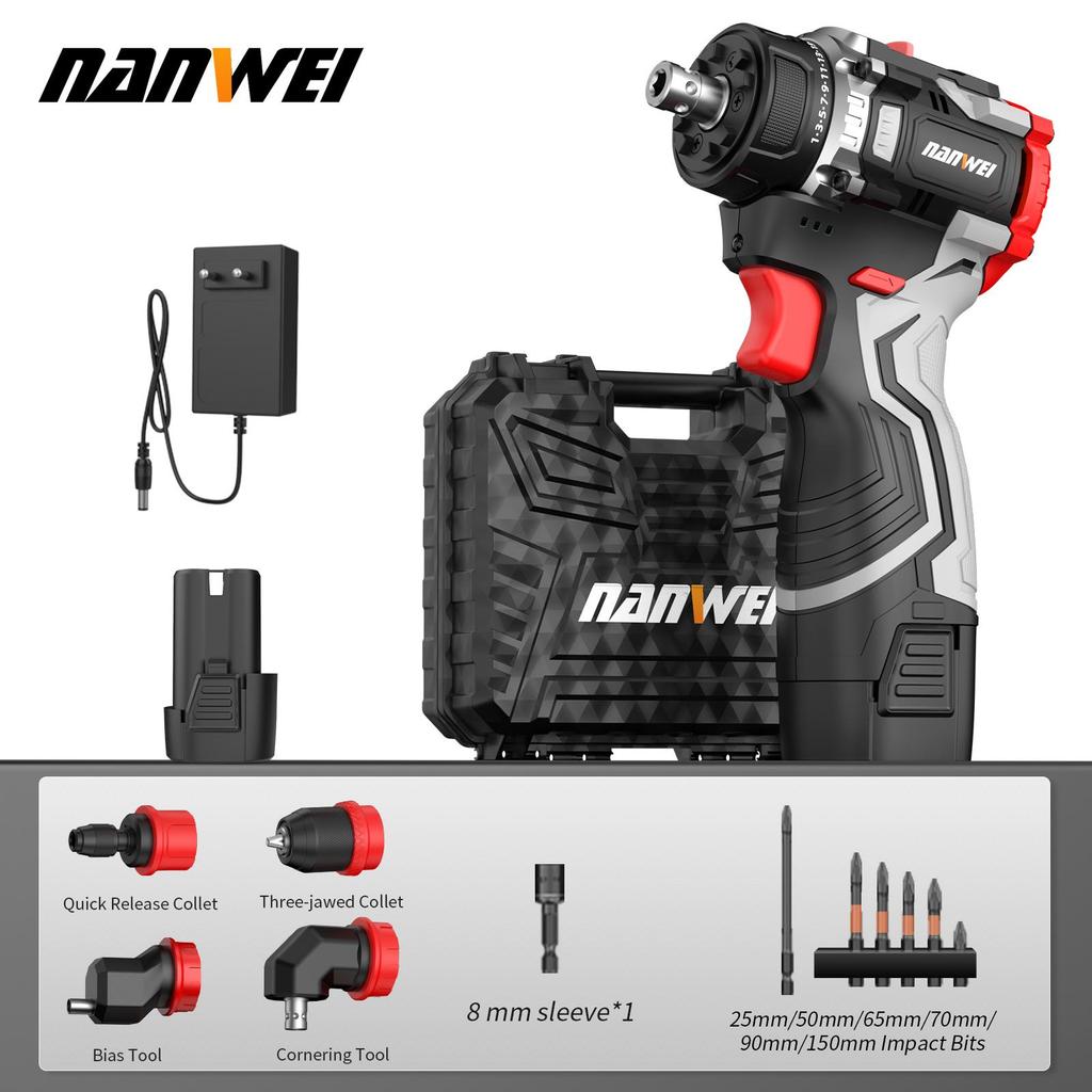 NANWEI Multi-head - Electric Screwdriver with Brushless Motor