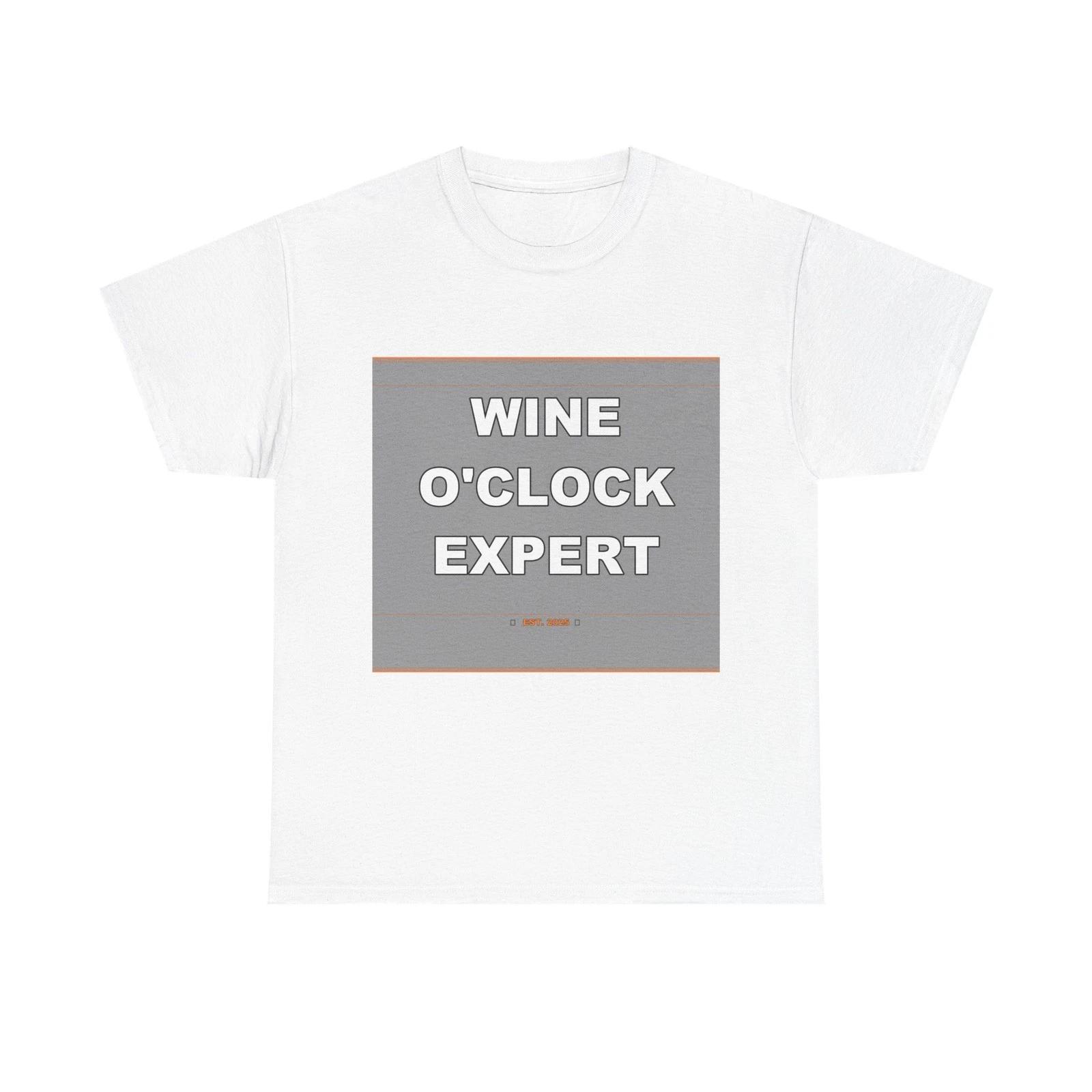 Wine O Clock Expert - Funny Unisex T-Shirt Gift Idea 3XL