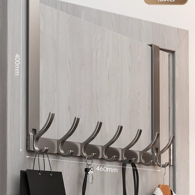 Über-Tür Ohne Bohren Mantel- und Hutablage mit Haken zur Schlafzimmeraufbewahrung