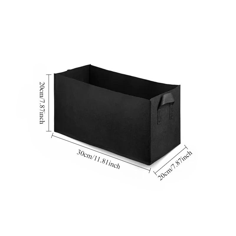 1pcs Indoor Planting Breathable and Durable Home Vegetable Garden Growth Bags Rectangular Planting Bag Vegetable Seedling Bag