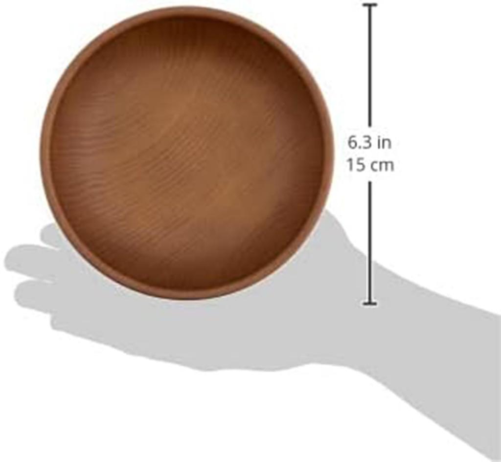 Set of 3 Showa NHhome Round Small 15cm Made In Microwave and Dishwasher Ideal for Outdoor BBQs Plates, (CC), Diameter, Resin, Japan, Safe, (Brown)