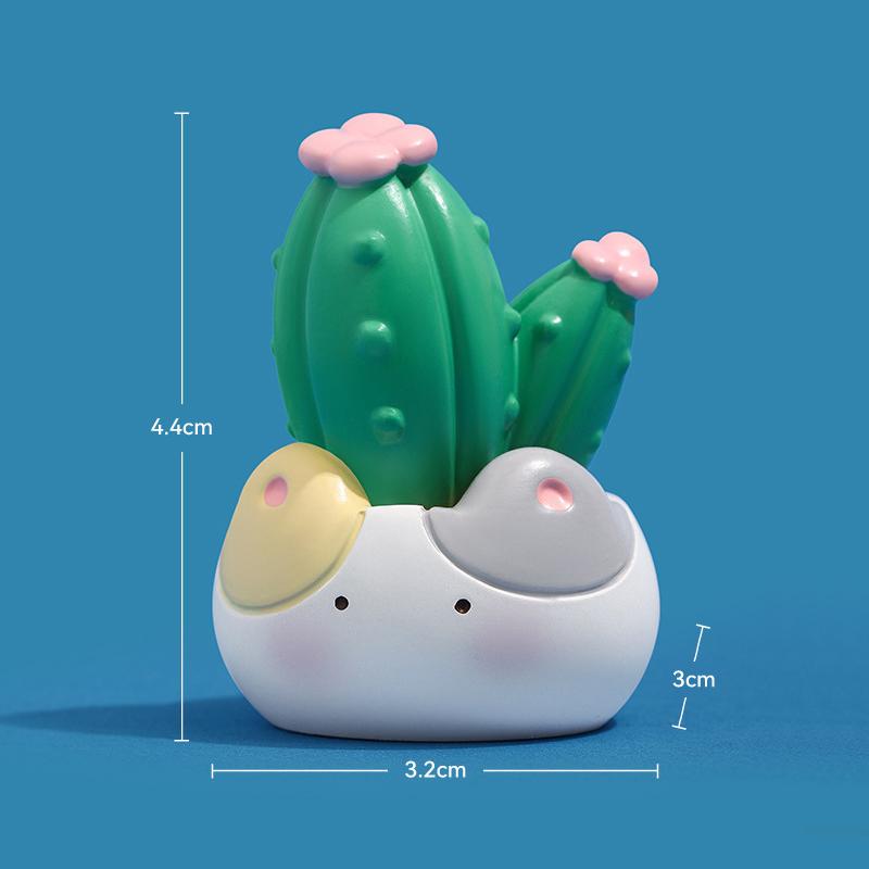 Creative Lucky Potted Car Ornaments For Workers Cute Decorations For Office Computer Desktops