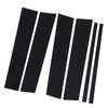 6pcs Pillar Post Trim High Strength PC Gloss Black Door Window Pillar Cover for Explorer Aviator