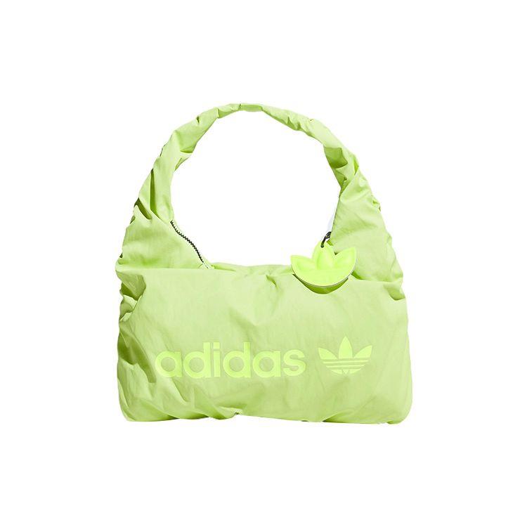 Adidas Originals Trefoil Повседневная Спортивная Сумка-Облако на Молнии Женская Сумка-Тоут Плечевая Ярко-Лимонно-Желтая IX5256 One Size