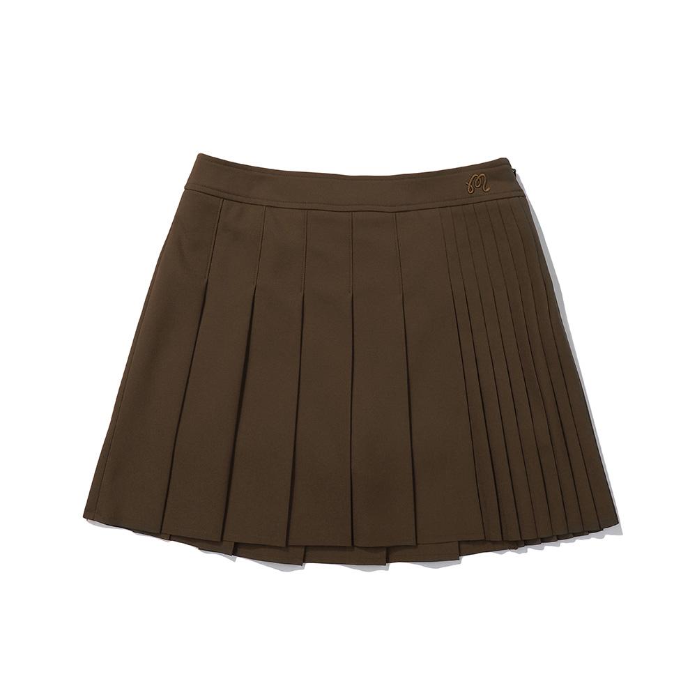 MALBON GOLF Pleated Mid-Length Skirt Brown (Woman)