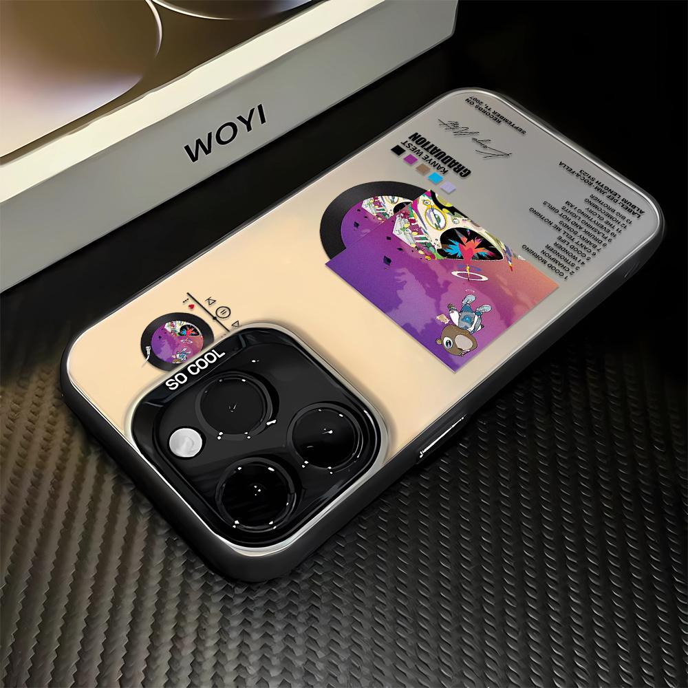 Music CD Case For Iphone 16 Pro 16E Cover For Iphone 15 14 13 12 11 Pro Max Cover Funda Bumber Coque 16 Pro Case Funda