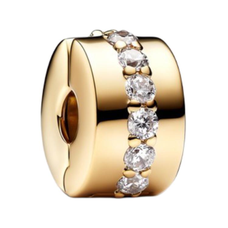 Pandora Brand Logo Pendant Women pendant Gold 761972C01 Box