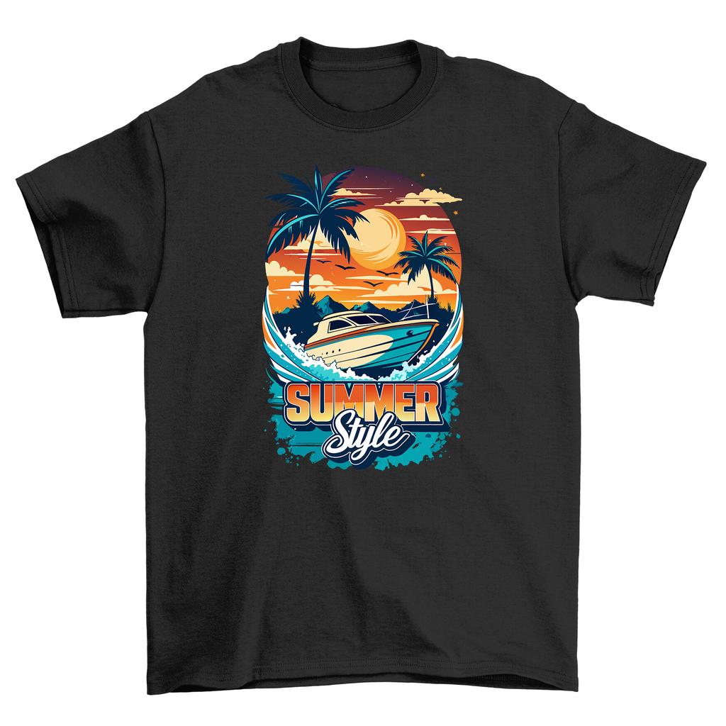 'Summer_85 Sailing Adventure'' Graphic Tee - Fun in the Sun! 100% cotton, Unisex