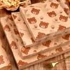 50PCS Food Grade Fried Food Wrapping Paper Oil Resistant Sandwich Packaging Paper Oil-Proof Paper