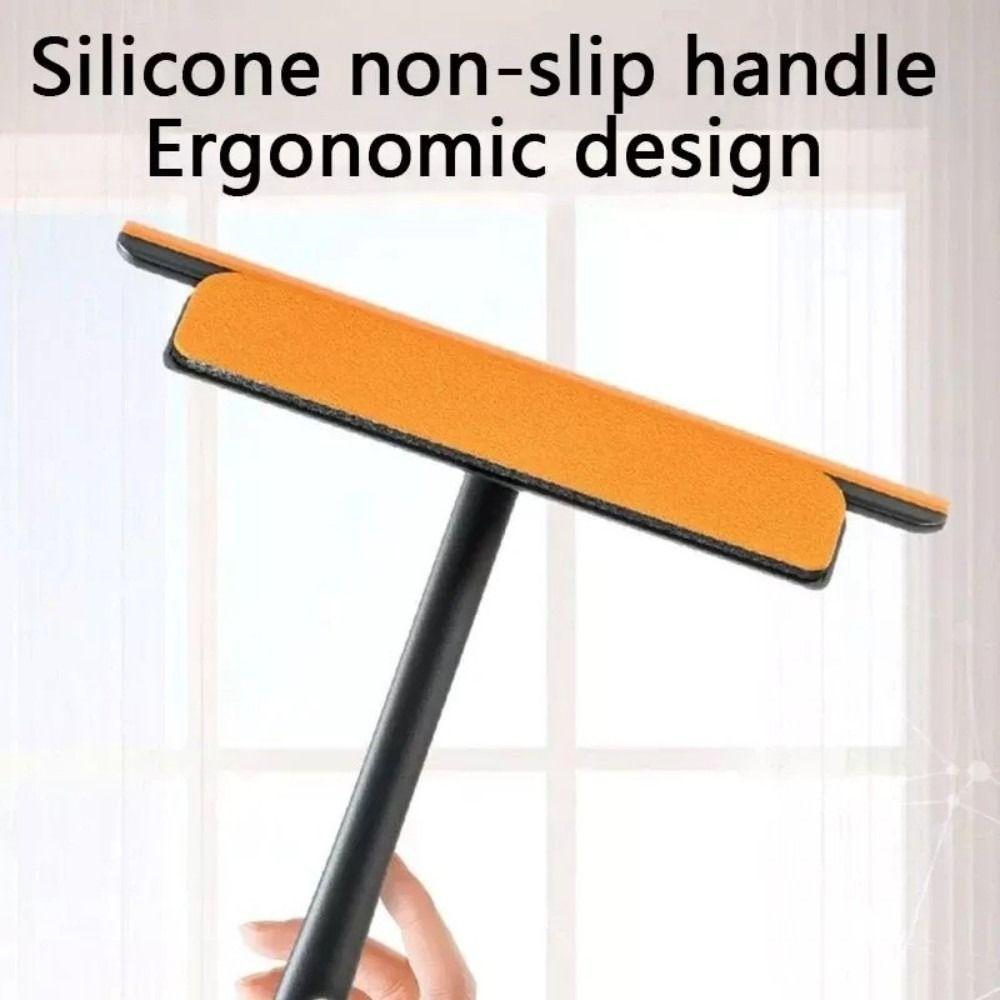 Wall-mounted Window Cleaner Wiper 3in1 Glass Scrub Scraping  Home Washing Tool