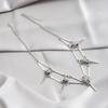 Alloy Gothic Bird Skull Necklace Exquisite Pendant Necklace Alloy Texture for Individualistic and Artistic Expression