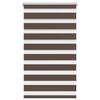 Store enrouleur - Zebra - Tamisant zébré - Tissu 67×120 cm (rail 70 cm) - Polyester marron