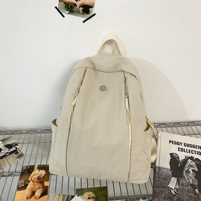 Sac à dos pour femme, sac à dos de sport pour homme, sac d'école de couleur unie pour étudiant