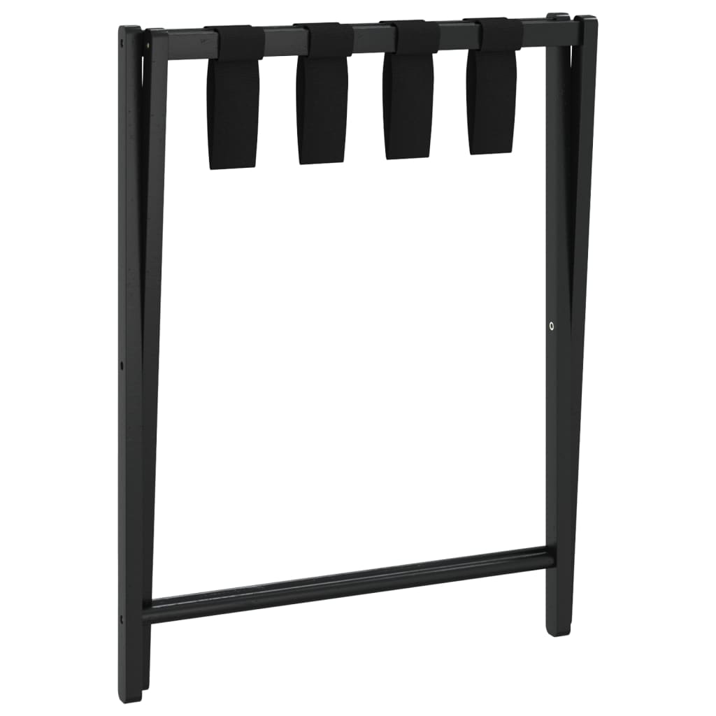 vidaXL Gepäckablage Schwarz 68,5x38x58 cm Bambus