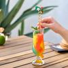 5Pcs Colorful Soccer Spiral Straws, Reusable Drinking Straws for Birthday Party, Football Theme Party Celebration Beverage Decor