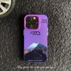 Snow Mountain Scenery iPhone 16 Pro Max Phone Case, New Color Silver 15/14mm Personalized IMD Drop-Proof Case 13