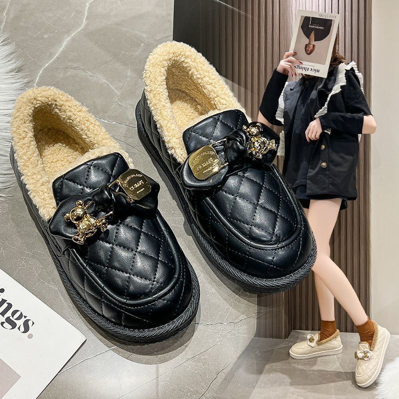 Doudou shoes winter velvet warm Doudou home indoor shoes light non-slip soft thick sole Doudou shoes thickened