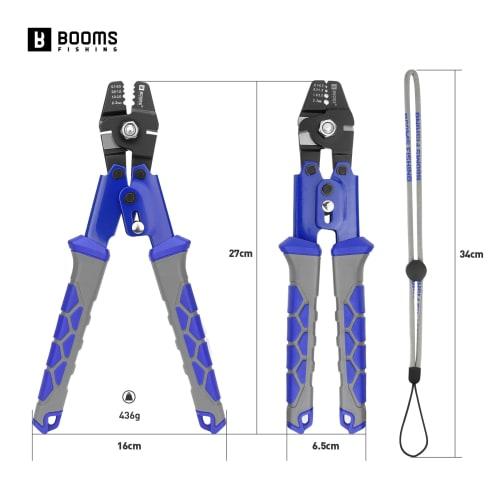 Booms Fishing XW40 Hand Presser, Aluminum Sleeve Crimping Machine, Crimping Tool, Wire Rope Cutter, Wire Clamp Cutter, Crimping Capacity (Wire Diamete