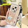 Lanyard Back Cover Phone Case For Tecno Spark30 4G/KL6 Phone Holder Dirt-resistant Anti-dust Fashion Design Durable Cute