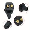 2Pcs/set Car Windshield Wiper Washer Spray Nozzle Fits Most Car Models Car Dual Holes Windshield Washer Nozzle Water Spray
