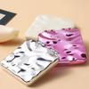 Foldable Plating Makeup Mirror Mini Square Makeup Vanity Portable Hand Mirrors Double-sided Compact Pocket Mirror