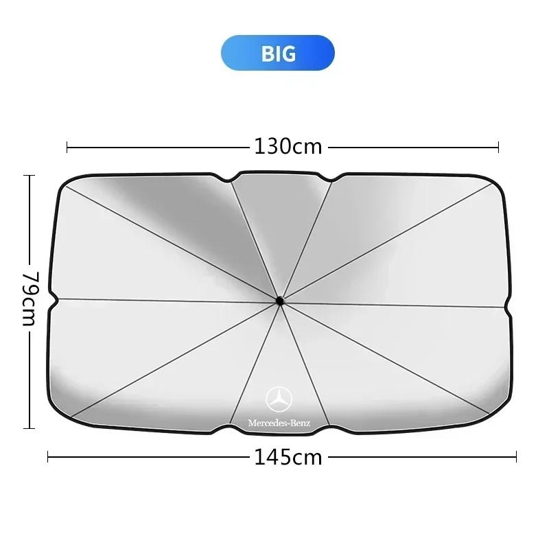 

Hot 2025 For AMG W124 2025 GLC GLK Hot Hot For AMG Car For Mercedes Benz AMG Auto Front Window Sun Visor UV Protection Accessori
