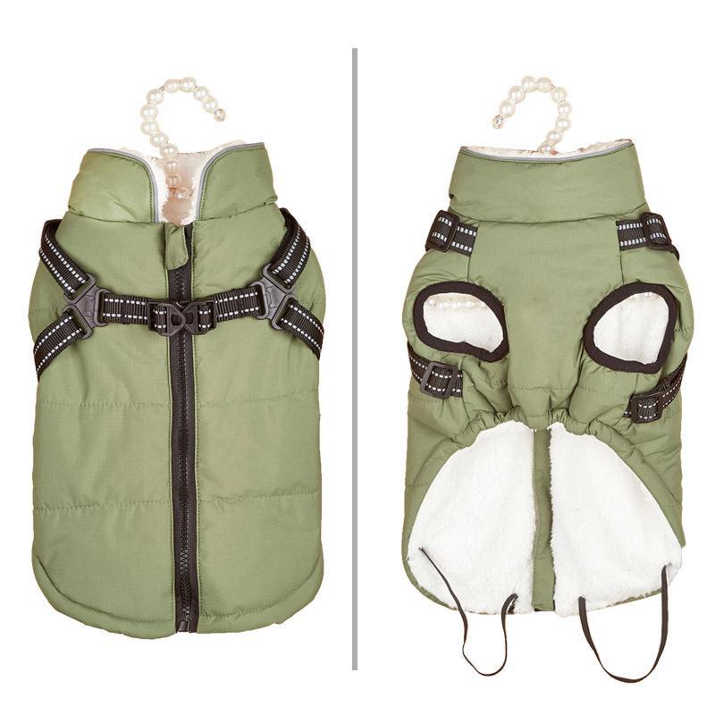 Reflective Winter Cotton Dog Coat for Small Breeds: Warm and Cozy Apparel for Corgis and Teddy Dogs