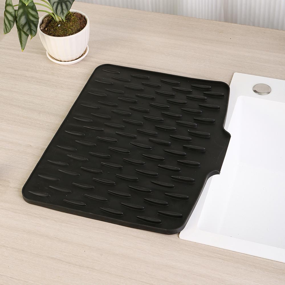 Abtropfmatte aus Silikon: Vielseitiger Küchenabtropfer & Hitzebeständige Thekenmatte zur einfachen Reinigung