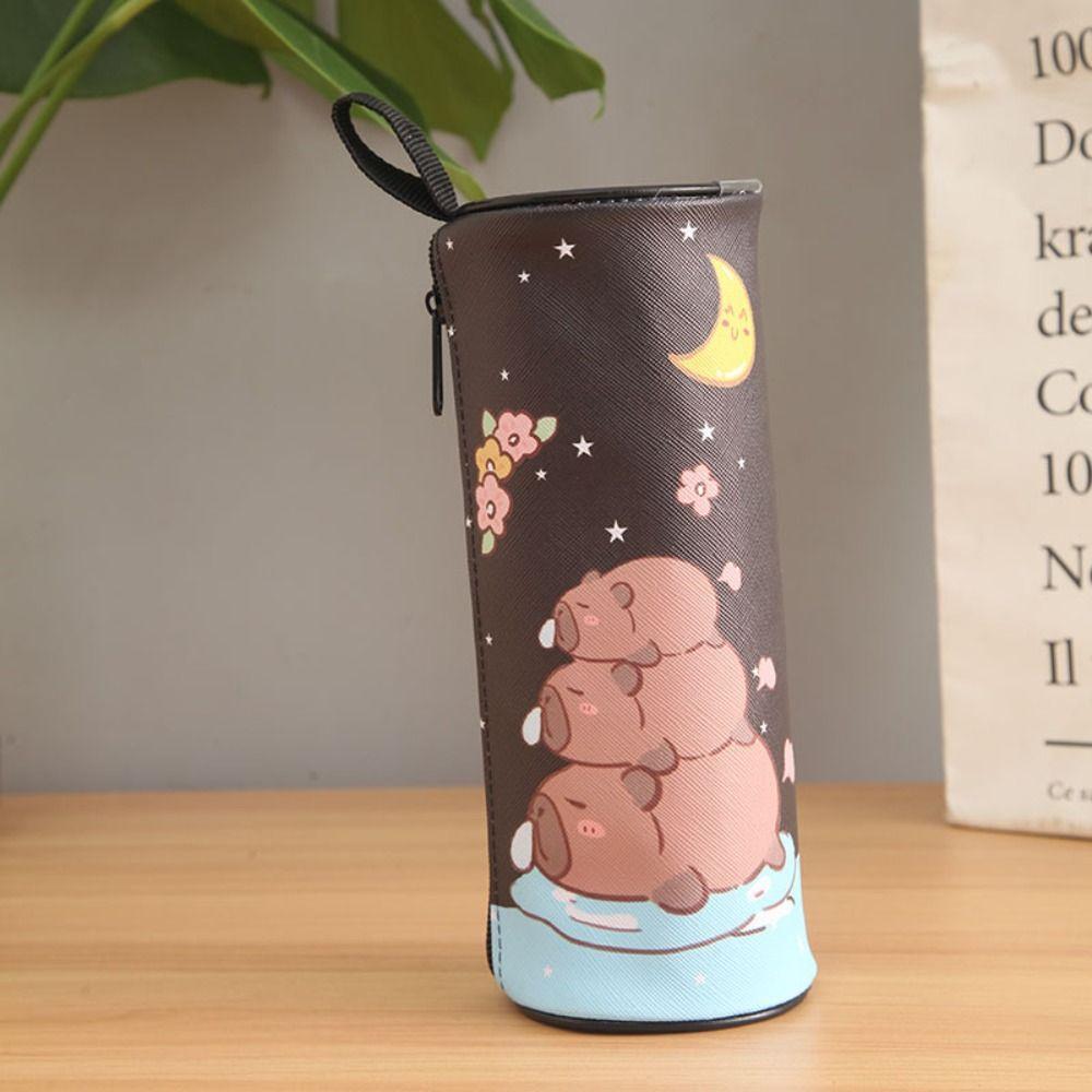 Kawaii Capybara Pencil Bag Aesthetic Stationery Bag Storage Bag Cute Pencil Case  Desktop Organizer