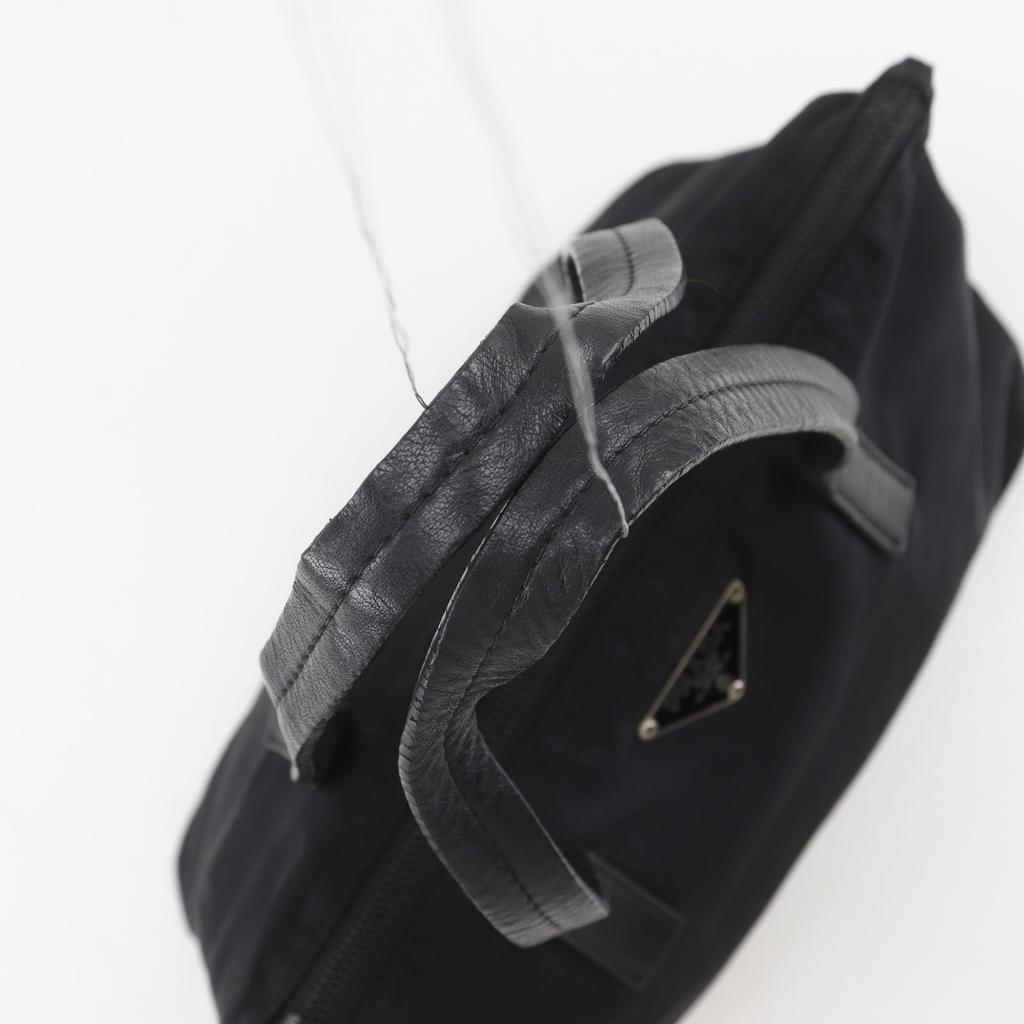PRADA Handbag black Nylon Women Used