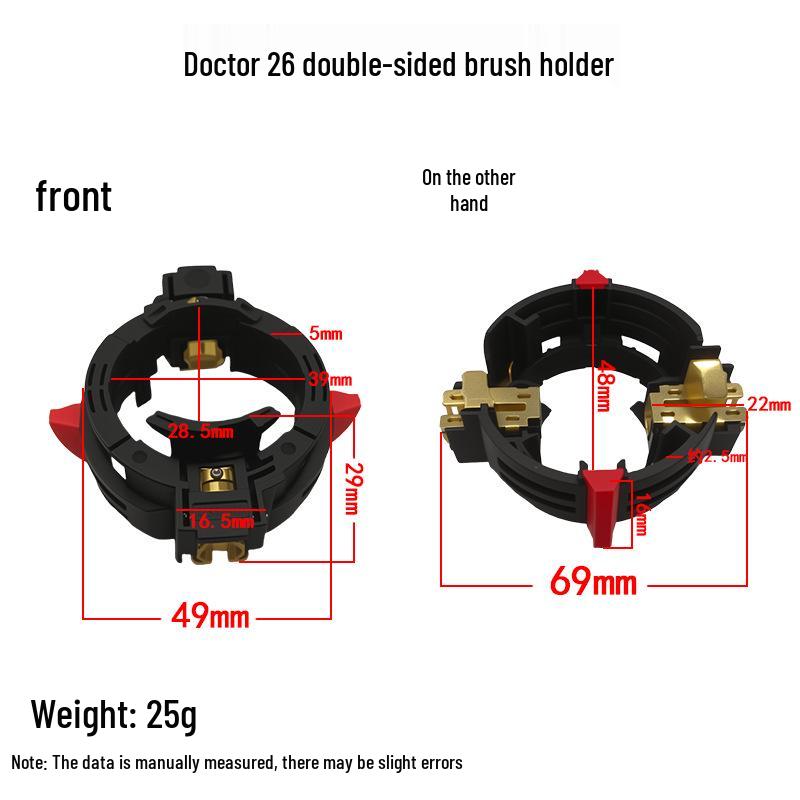 Bosch 26 Hammer Drill Stator Foot: Contact Piece, Brush Holder, Compression Spring, Wiring, Forward/Reverse Accessories