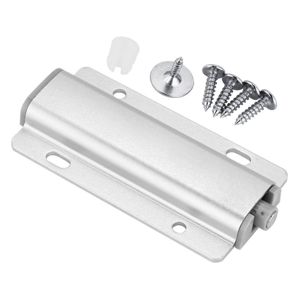 Cupboard Drawer Cabinet Door Latch Push To Open System Damper Buffer Catch No Handle Silver