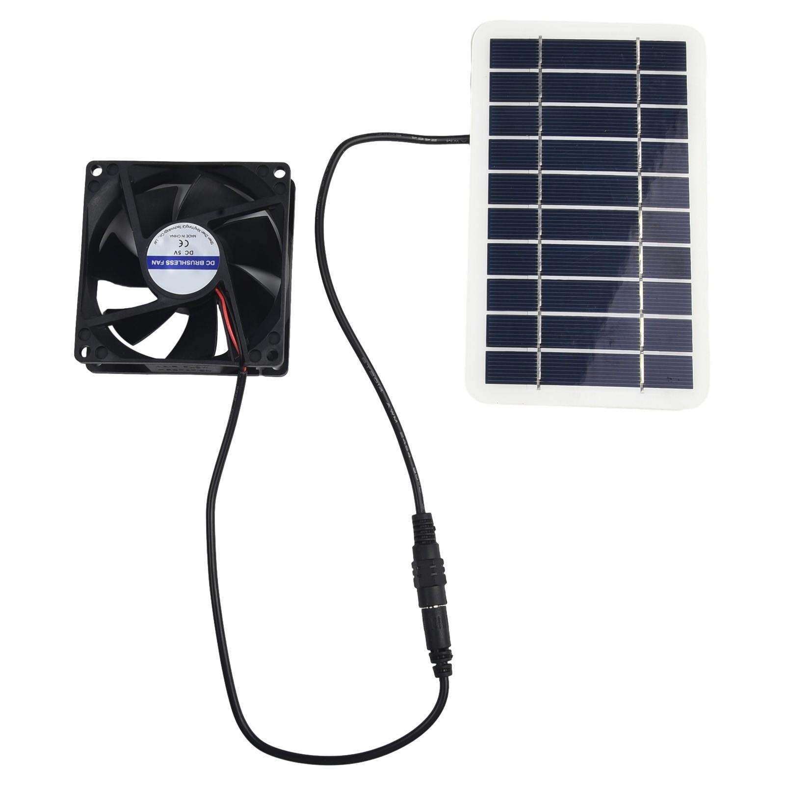 Solar Panel Cable Length 30CM Exhaust Roof Attic Fan
