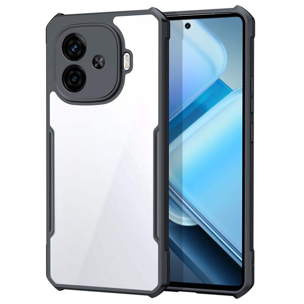 

XUNDD Для vivo iQOO Z9 Turbo 5G Чехол Противоударный ТПУ+Акрил Прозрачная Задняя Крышка для Телефона A