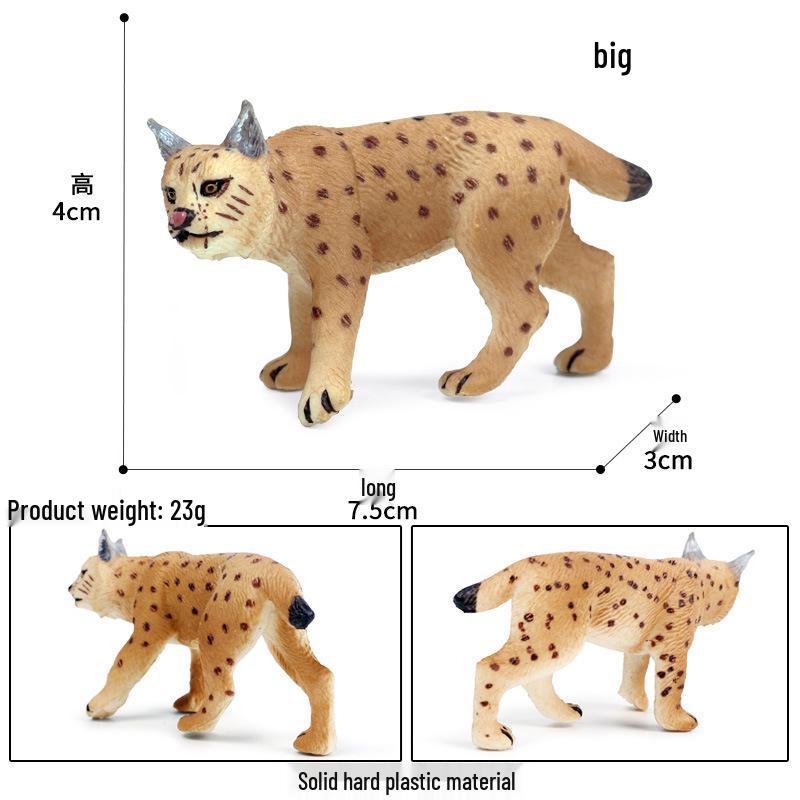 Kids' Wild Animal Model Toys: Leopard, Cheetah, Jaguar, Black Panther, Snow Leopard Figurines.