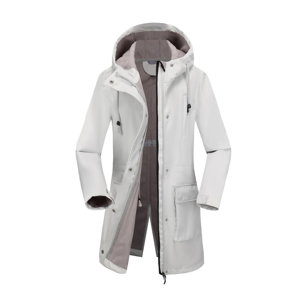 Medium-length Hooded Fashion Trend Women's Thickened Warm Mountaineering Clothing Rainproof Lightweight Comfortable Long-sleeved Cotton Clothing