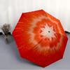1 PC Automatic Folding Umbrella -Red fruitsPattern,Portable & Foldable Design with 8 Ribs,Christmas Birthday Gifts