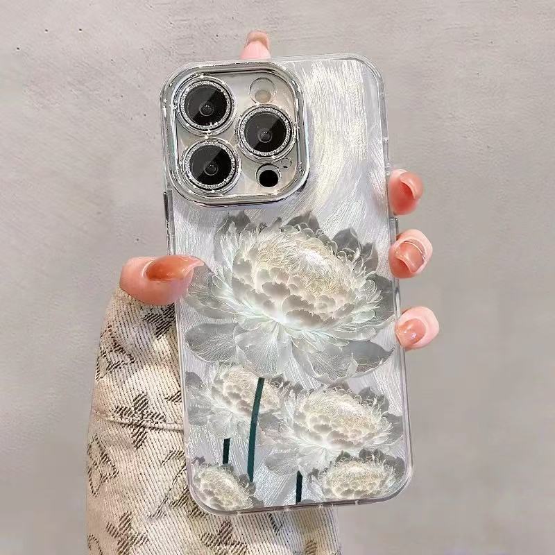 

Beautiful Epiphyllum for IPhone 16 Mobile Phones 15 Cases 14 Protection for IPhone 13 Sets 12 Silicone Full Cover 11pr For Apple 6