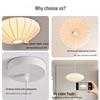 Wabi-Sabi Style Pendant Light: Japanese Fabric Lantern for Dining & Bedroom