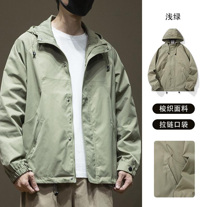 

Xiyue Outdoor Tooling Hooded Jacket Men s Spring Loose Large Size American Motorcycle Clothing Men s Jacket 4XL светло-зеленый